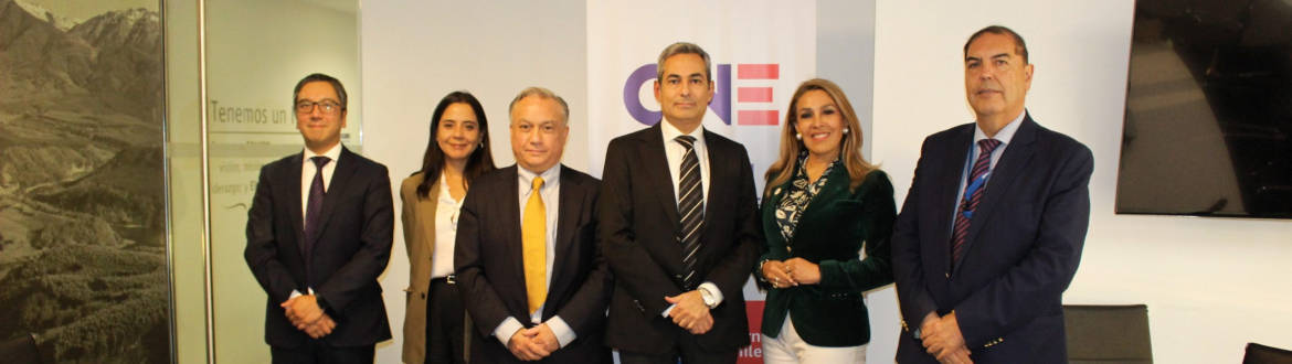 Director ejecutivo del Coordinador Eléctrico Nacional visita la CNE