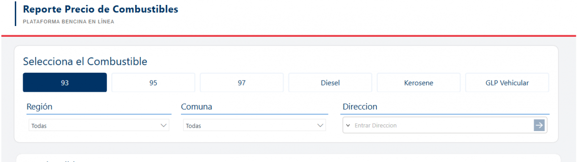Bencina en Línea presenta nuevo reporte interactivo para monitorear la evolución de los precios de los combustibles